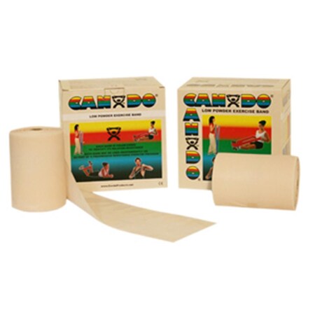 Cando International Low Powder Exercise Band, 100 yards -Tan, 2X Light, 2PK CanDo-10-5490